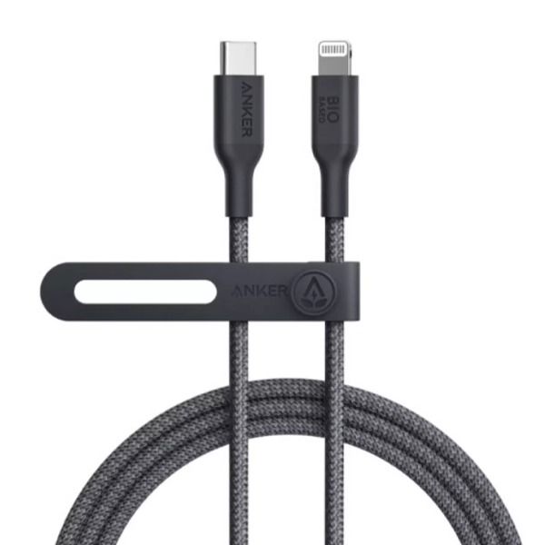 Anker 542 USB-C to Lightning Cable Bio-Nylon - 1.8m/6ft | Black Anker 542 USB-C to Lightning Cable Bio-Nylon - 1.8m/6ft | Black